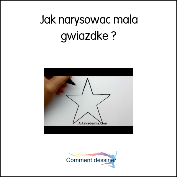 Jak narysować małą gwiazdkę